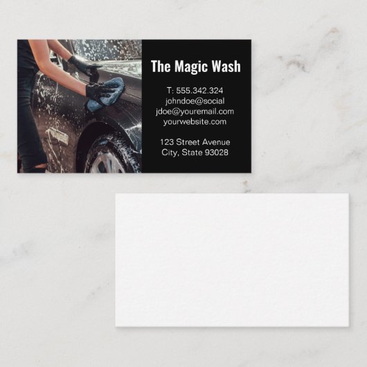 Arbeitswagen Visitenkarte (Vorne/Hinten)