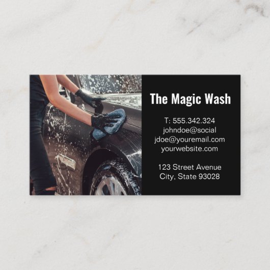 Arbeitswagen Visitenkarte (Vorderseite)