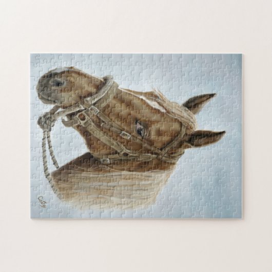 ArbeitsWestern-Pferd Puzzle (Horizontal)