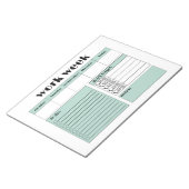 Arbeitswochenplaner - blau notizblock (angewinkelt)