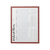 Arbeitswochenplaner Notizblock (Rotiert)