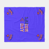 Arbeitszeitknall - Fleece Blanket (Vorderseite (Horizontal))