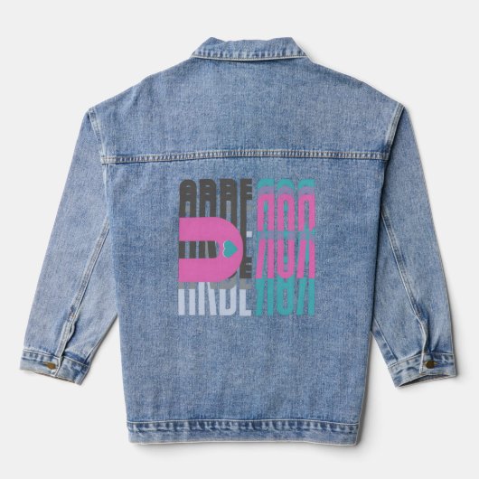 Arberor Brand Streetwear Denim Jacket Jeansjacke (Rückseite)