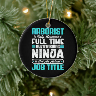 Arbitrator Funny Job Arboriculturist Karriere Gesc Keramik Ornament