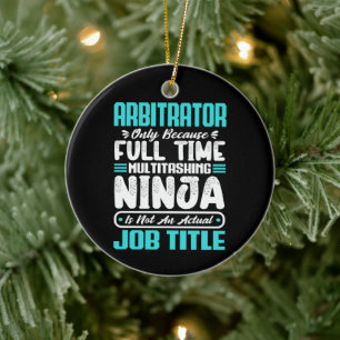 Arbitrator Funny Job Beruf Beruf Karriere Keramik Ornament