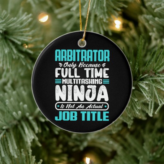 Arbitrator Funny Job Beruf Beruf Karriere Keramik Ornament (Baum)