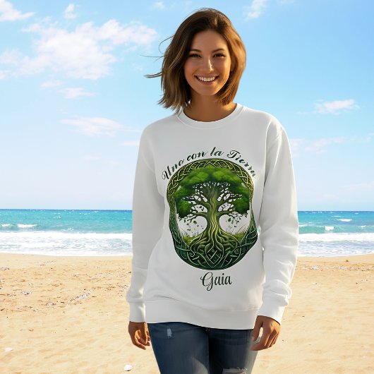  Árbol de la Vida, Uno con la Tierra Sweatshirt