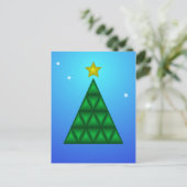 Árbol de Navidad 3D Serio y elegante Feiertagspostkarte (Stehend Vorderseite)