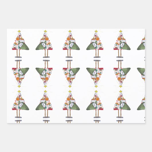 Árbol de Navidad para comérselo Geschenkpapier Set (Vorderseite 2)