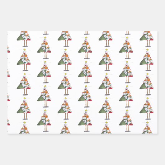Árbol de Navidad para comérselo Geschenkpapier Set (Vorderseite 3)