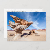 Árbol de Piedra, Salar de Uyuni, Bolivien. Postkarte (Vorne/Hinten)