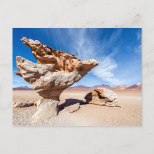 Árbol de Piedra, Salar de Uyuni, Bolivien. Postkarte
