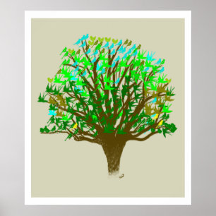 Árbol de Vida/Baum des Lebens Poster