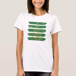 Árbol navideño dorado T-Shirt