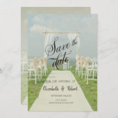 Arbor Beach Wedding Save the Date (Vorne/Hinten)