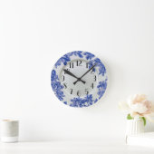 Arbor Blue Blätter Wanduhr (Zuhause)