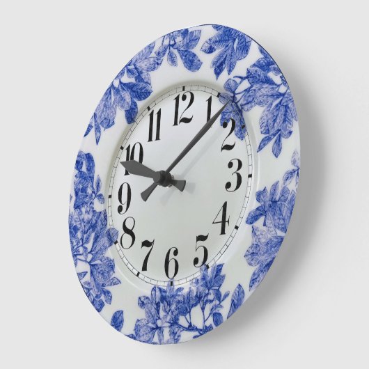 Arbor Blue Plate Acryllic Wall Clock Große Wanduhr (Winkel)