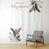 ARBOR Bohemisch Feather Greenerity Baby Shower Wandteppich (Beispiel)