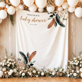 ARBOR Bohemisch Feather Greenerity Baby Shower Wandteppich