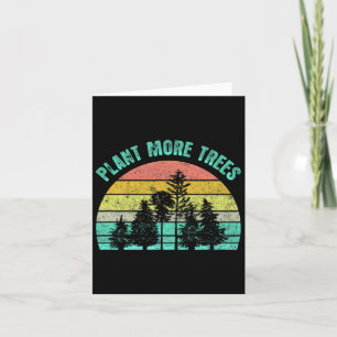 Arbor Day 2021 Pflanze Mehr Bäume Retro Nature Cli Karte