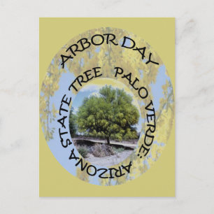 ARBOR DAY ARIZONA POSTKARTE