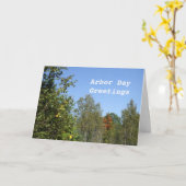 Arbor Day-Autumn Woods Karte (Gelbe Blume)