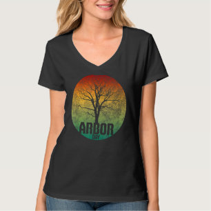 Arbor Day Earth Day Pflanze Trees Retro Natureklim T-Shirt