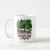 Arbor Day Everyday Earth Planet Happy Arbor Day Kaffeetasse (Links)
