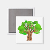 Arbor Day Holiday Magnet (Vorderseite/Rückseite)