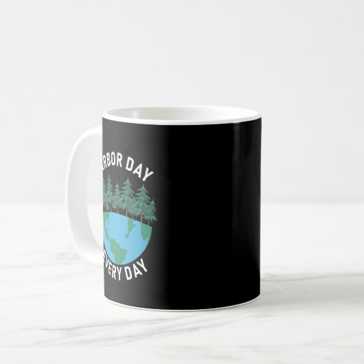 Arbor Day Jeden Arbour Day Kaffeetasse (Vorderseite Links)