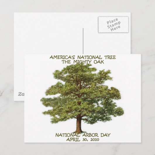 ARBOR DAY NATIONAL POSTKARTE (Vorne/Hinten)
