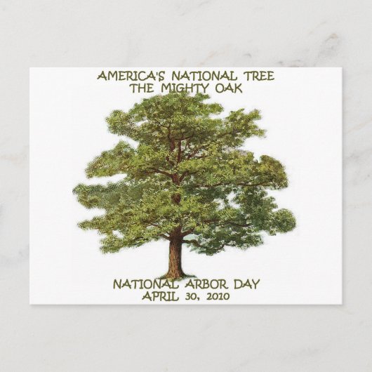 ARBOR DAY NATIONAL POSTKARTE (Vorderseite)