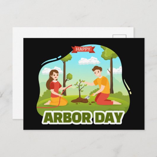 Arbor Day Postcard Postkarte (Vorne/Hinten)