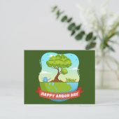 Arbor Day Postkarte (Stehend Vorderseite)