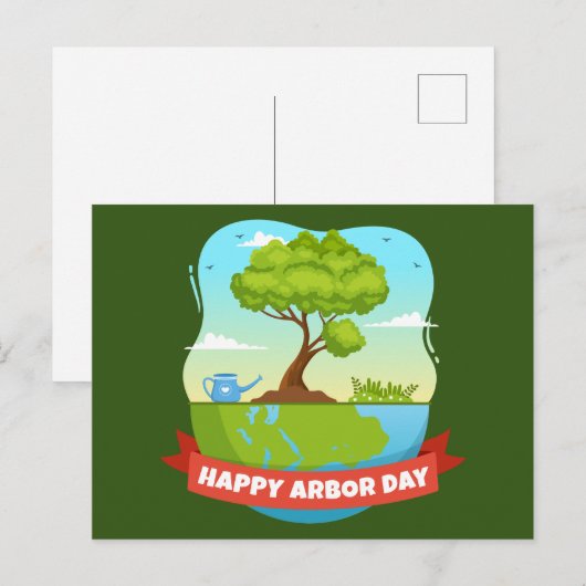 Arbor Day Postkarte (Vorne/Hinten)