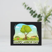 Arbor Day Postkarte (Stehend Vorderseite)