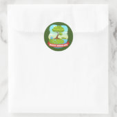 Arbor Day Runder Aufkleber (Tasche)