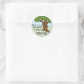 Arbor Day Runder Aufkleber (Tasche)