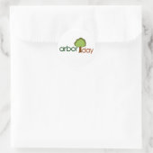Arbor Day Runder Aufkleber (Tasche)