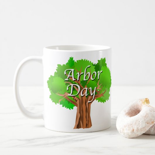 Arbor Day Tree Holiday Kaffeetasse (Mit Donut)
