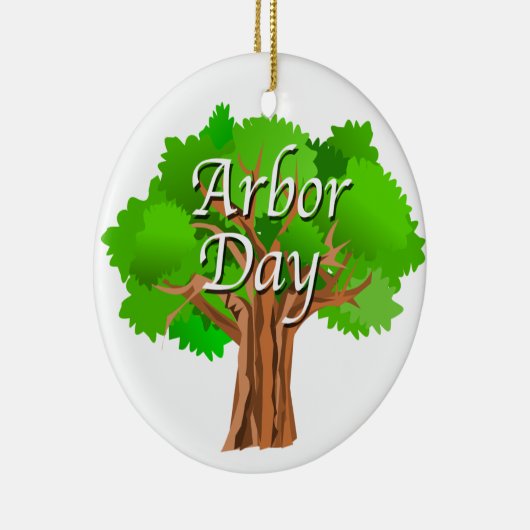 Arbor Day Tree Holiday Keramik Ornament (Rechts)