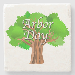 Arbor Day Tree Holiday Steinuntersetzer