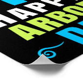 Arbor Day Tree Hugger Tree Pflege für einen glückl Poster (Ecke)