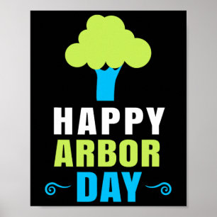 Arbor Day Tree Hugger Tree Pflege für einen glückl Poster