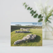 Arbor Low Stone Circle in Derbyshire Foto Postkarte (Stehend Vorderseite)