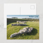Arbor Low Stone Circle in Derbyshire Foto Postkarte (Vorne/Hinten)