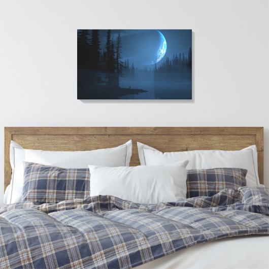 Arboreal Canvas Print Leinwanddruck (Insitu (Schlafzimmer))