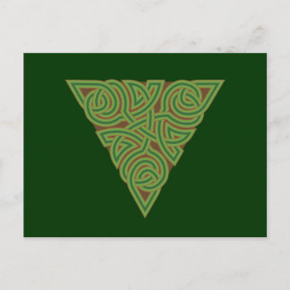 Arboreal Triangle Knot Postcard Postkarte