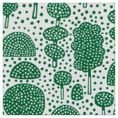Arboretum 230715 - Forest Green on White Stoff (Nahaufnahme)