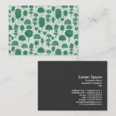  Arboretum 230715 - Forest Green on White Visitenkarte (Vorne/Hinten)